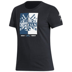 NHL Washington Capitals adidas Women's Reverse Retro 2.0 Playmaker T-Shirt - Black