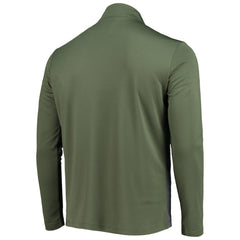 Atlanta Braves Levelwear Delta Pursue Quarter-Zip Jacket - Olive Jackets