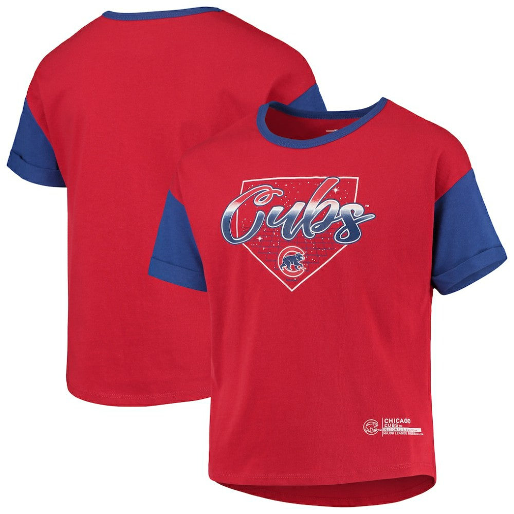 Chicago Cubs Girls Youth Bleachers T-Shirt - Red T-shirts