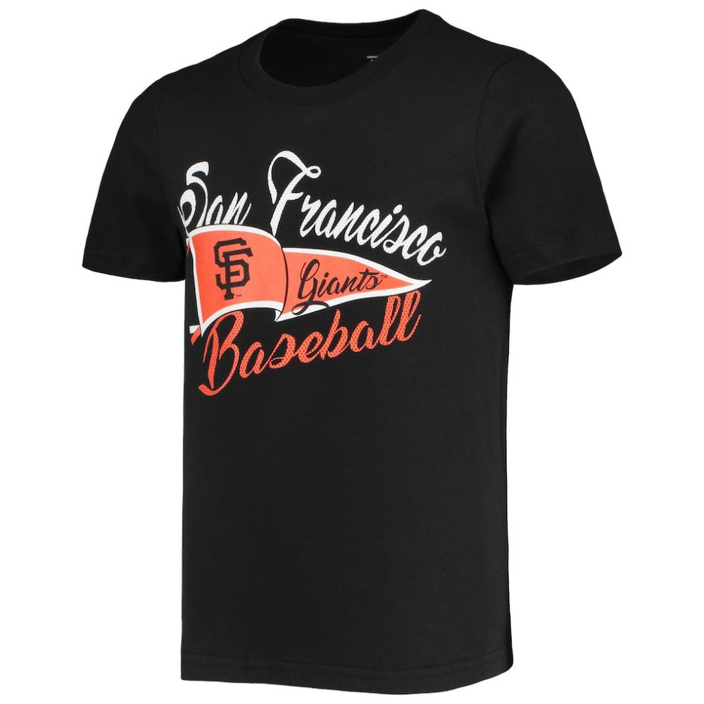San Francisco Giants Girls Youth Team Fly The Flag T-Shirt - Black T-shirts