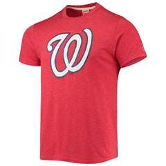 Washington Nationals Homage Hand Drawn Logo Tri-Blend T-Shirt - Red T-shirts