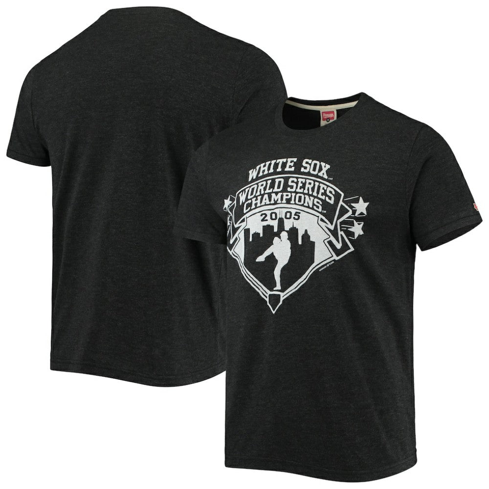 Chicago White Sox Homage 2005 World Series Champions Tri-Blend T-Shirt - Black T-shirts