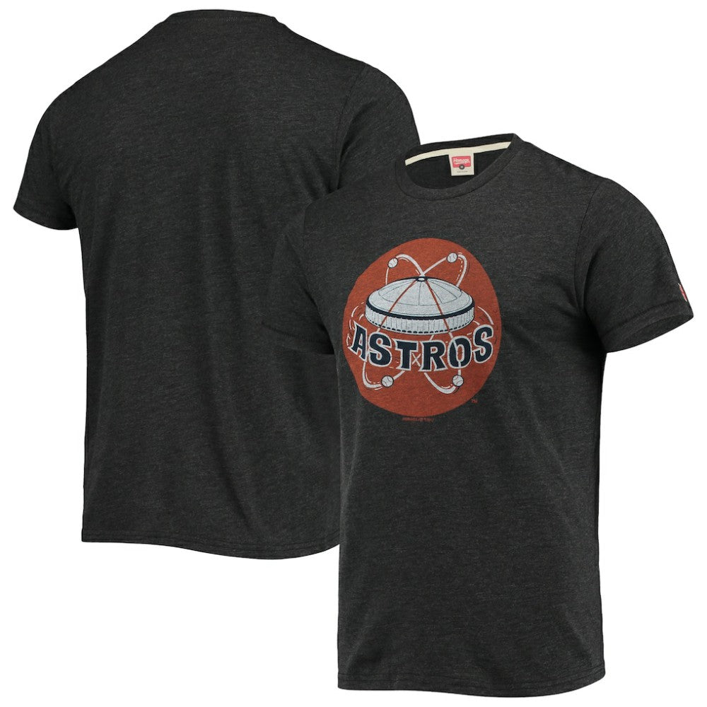 Houston Astros Homage Hand-Drawn Logo Tri-Blend T-Shirt - Charcoal T-shirts