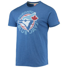Toronto Blue Jays Homage Hand-Drawn Logo Tri-Blend T-Shirt - Royal T-shirts