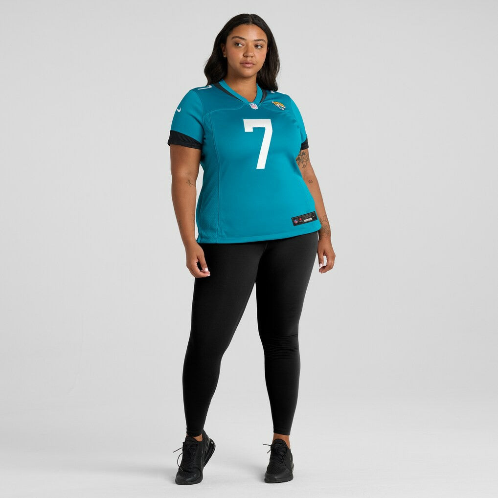 Byron Leftwich Jacksonville Jaguars Women's Retired Player Game Jersey Teal