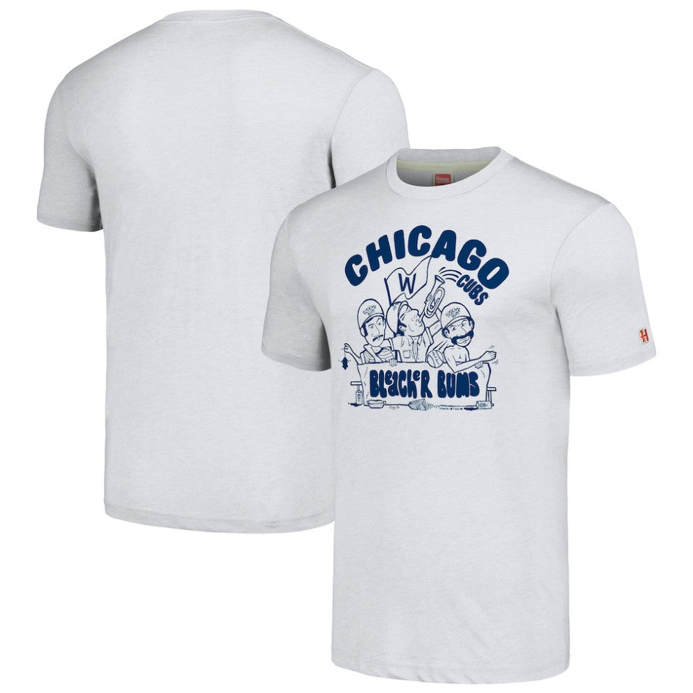 Chicago Cubs Homage Hyper Local Tri-Blend T-Shirt - Ash T-shirts