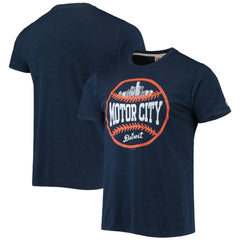 Detroit Tigers Homage Hyper Local Tri-Blend T-Shirt - Navy T-shirts