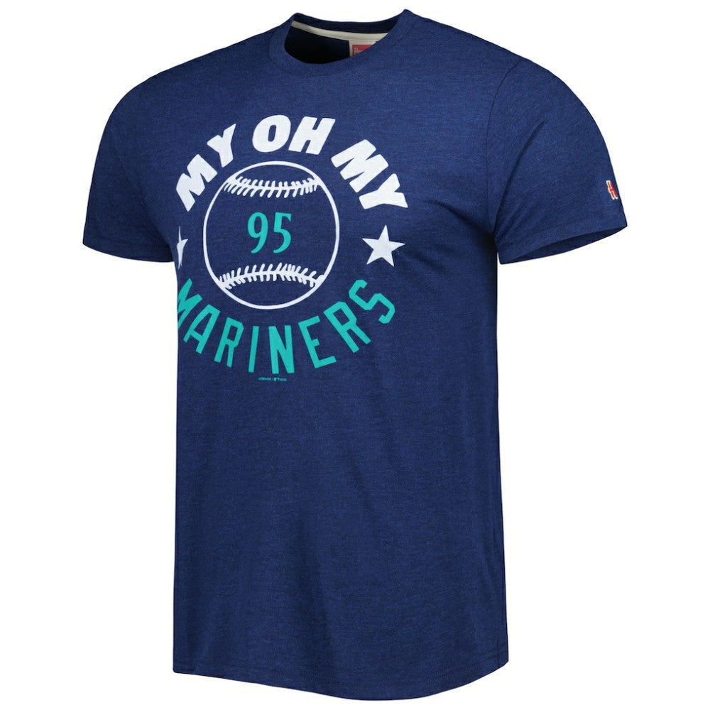 Seattle Mariners Homage Hyper Local Tri-Blend T-Shirt - Navy T-shirts