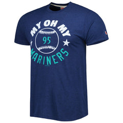 Seattle Mariners Homage Hyper Local Tri-Blend T-Shirt - Navy T-shirts