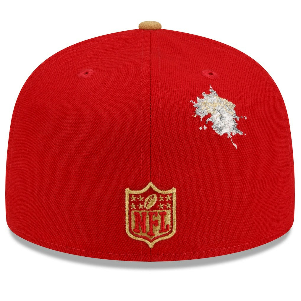 San Francisco 49ers New Era NFL x Staple Collection 59FIFTY Fitted Hat Scarlet/Gold