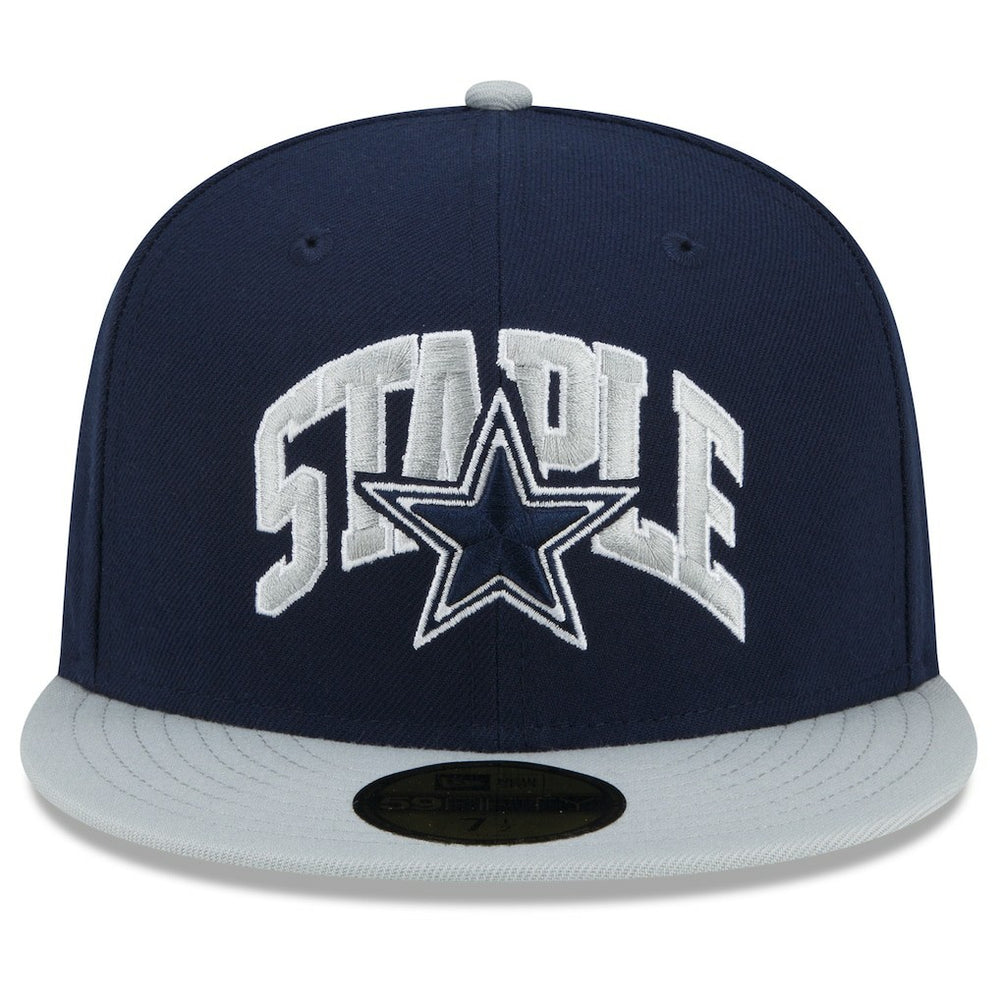 Dallas Cowboys New Era NFL x Staple Collection 59FIFTY Fitted Hat Navy/Gray