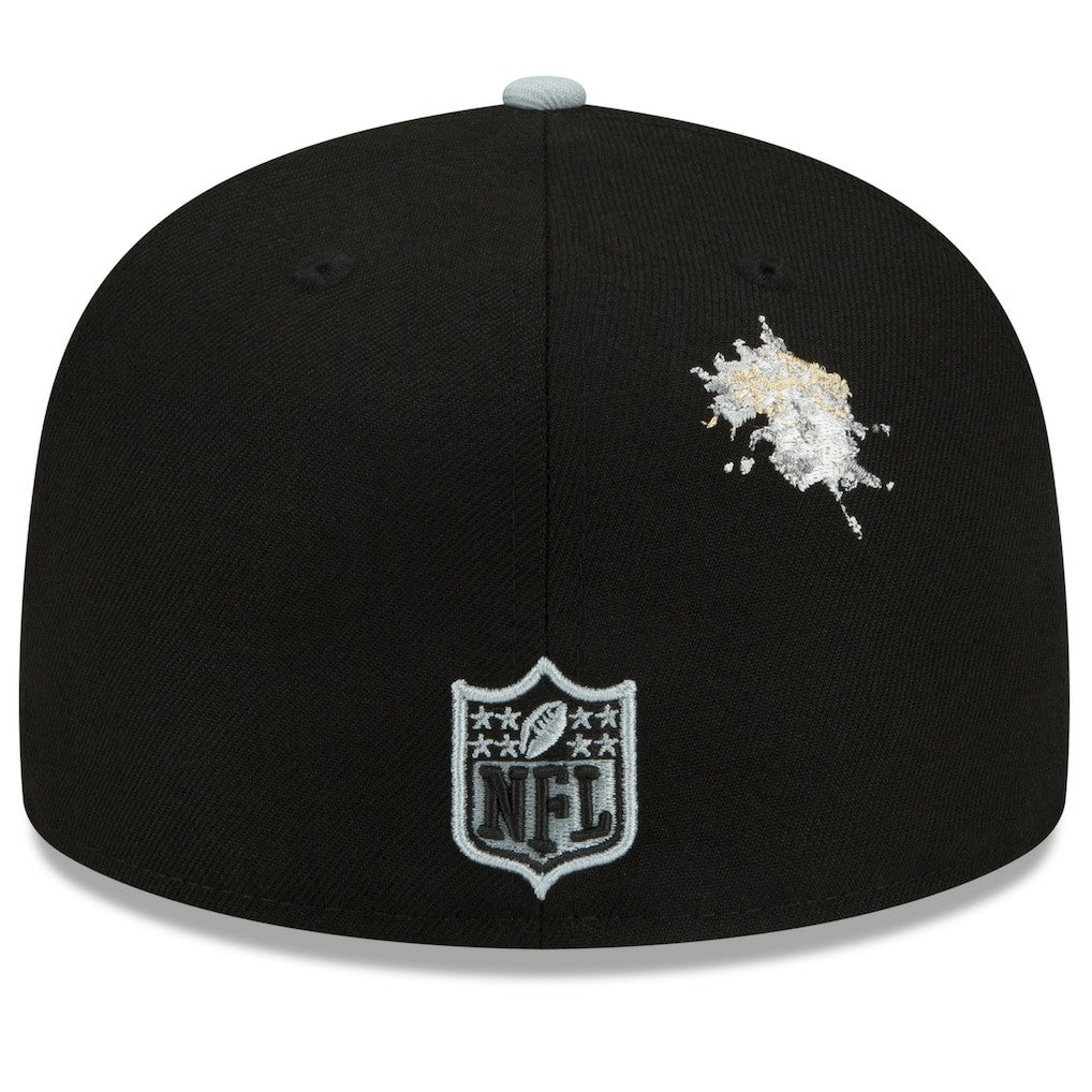 Las Vegas Raiders New Era NFL x Staple Collection 59FIFTY Fitted Hat Black/Gray