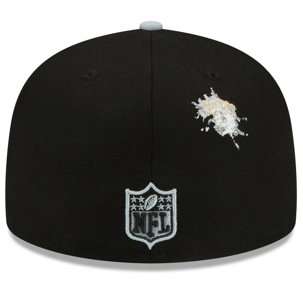 Las Vegas Raiders New Era NFL x Staple Collection 59FIFTY Fitted Hat Black/Gray
