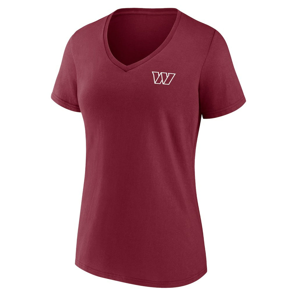 Washington Commanders Women's Team Mother's Day V-Neck T-Shirt Burgundy