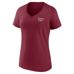 Washington Commanders Women's Team Mother's Day V-Neck T-Shirt Burgundy