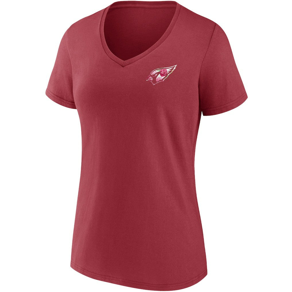 Arizona Cardinals Women's Team Mother's Day V-Neck T-Shirt Cardinal