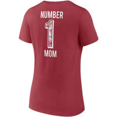 Arizona Cardinals Women's Team Mother's Day V-Neck T-Shirt Cardinal