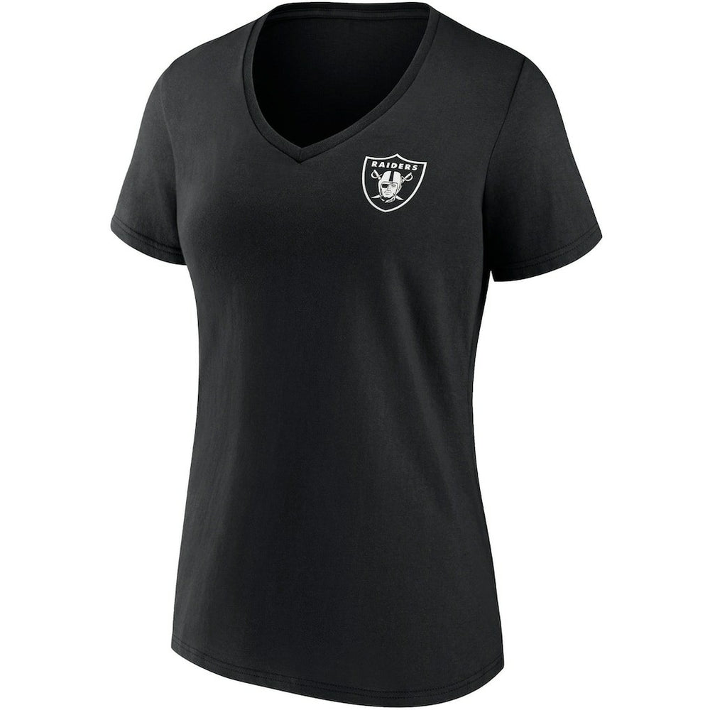 Las Vegas Raiders Women's Team Mother's Day V-Neck T-Shirt Black