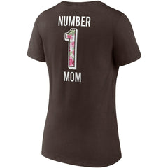 Cleveland Browns Women's Team Mother's Day V-Neck T-Shirt Brown