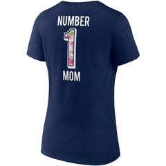Seattle Seahawks Women's Team Mother's Day V-Neck T-Shirt College Navy