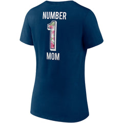 Chicago Bears Women's Team Mother's Day V-Neck T-Shirt Navy