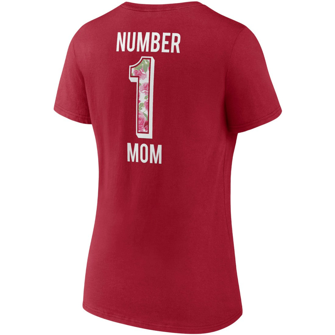 Tampa Bay Buccaneers Women's Team Mother's Day V-Neck T-Shirt Red