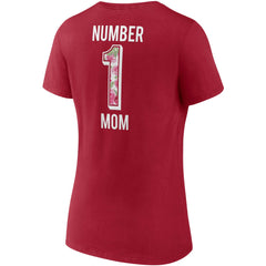 Tampa Bay Buccaneers Women's Team Mother's Day V-Neck T-Shirt Red