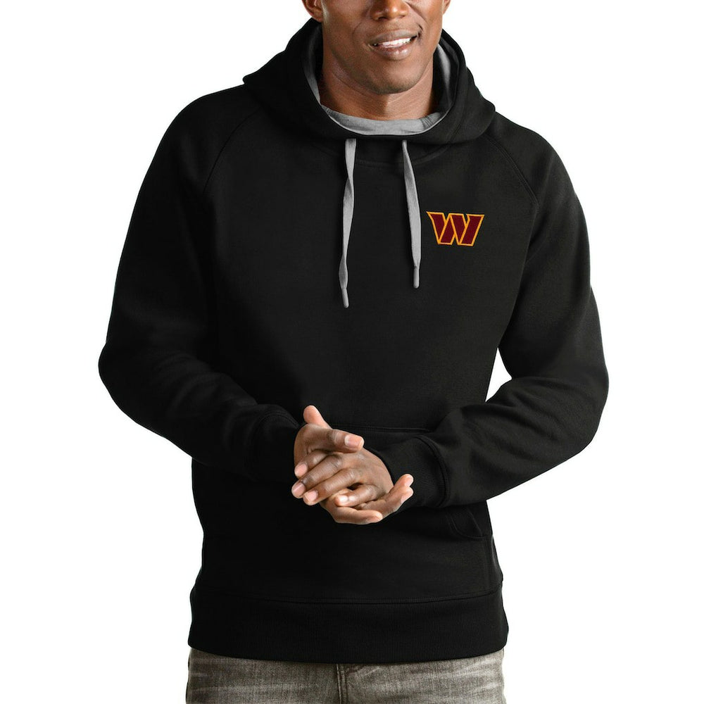 Washington Commanders Antigua Victory Pullover Hoodie Black