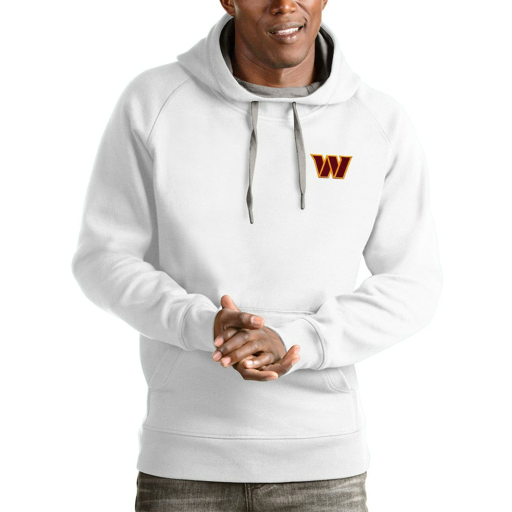 Washington Commanders Antigua Victory Pullover Hoodie White