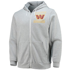 Washington Commanders NFL x Darius Rucker Collection Sponge Fleece Full-Zip Hoodie Heathered Gray