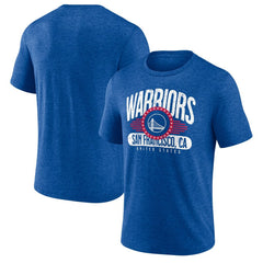 Golden State Warriors Badge of Honor Tri-Blend T-Shirt Royal