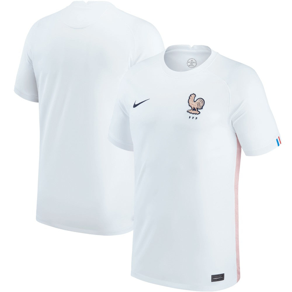 France Women's National Team Youth 2022/23 Away Replica Blank Jersey White