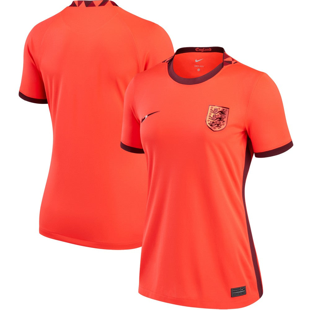 England Women's National Team Women's 2022/23 Away Replica Blank Jersey Red