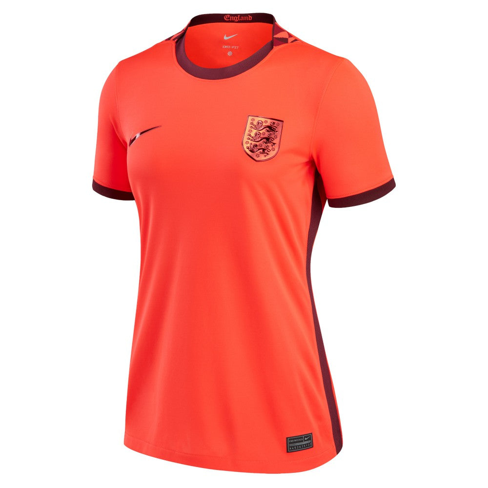 England Women's National Team Women's 2022/23 Away Replica Blank Jersey Red