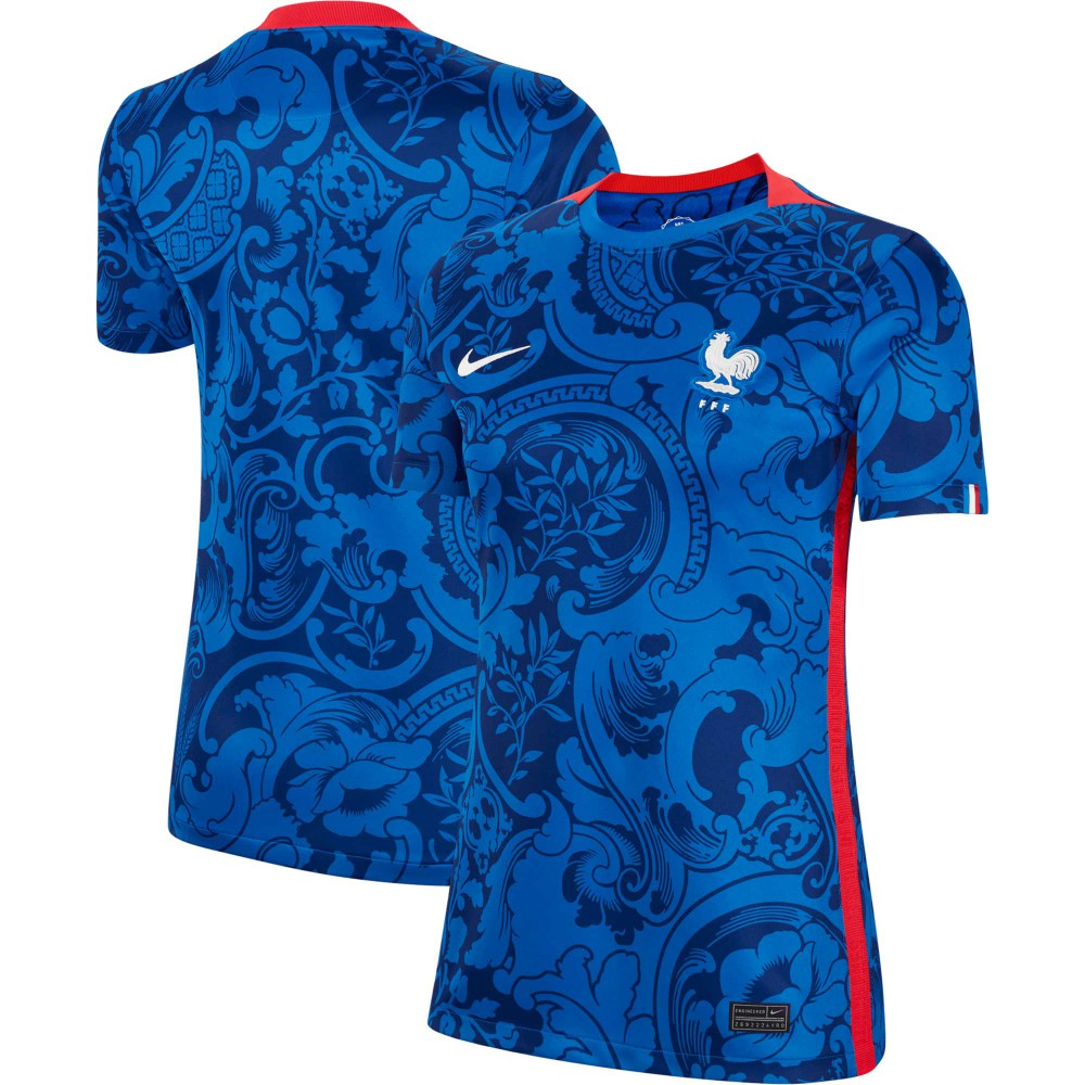 France Women's National Team Women's 2022/23 Home Replica Blank Jersey Blue