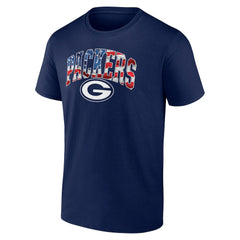 Green Bay Packers Banner Wave Logo T-Shirt Navy
