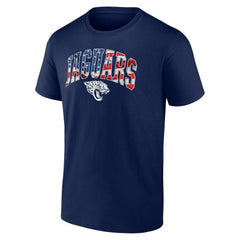 Jacksonville Jaguars Banner Wave Logo T-Shirt Navy