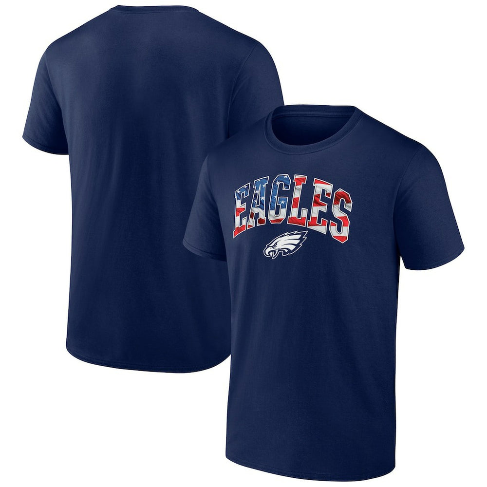 Philadelphia Eagles Banner Wave Logo T-Shirt Navy