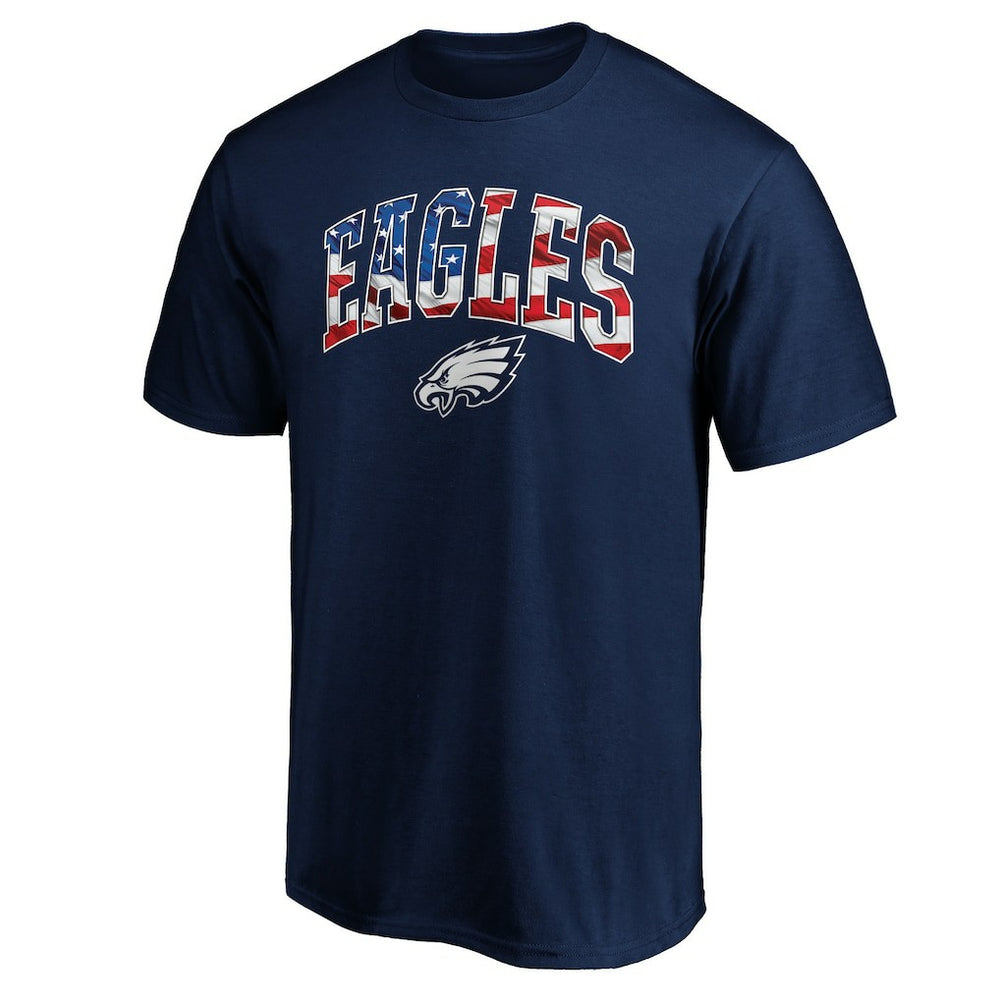 Philadelphia Eagles Banner Wave Logo T-Shirt Navy