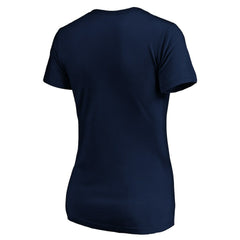Philadelphia Eagles Women's Banner Wave V-Neck T-Shirt Navy