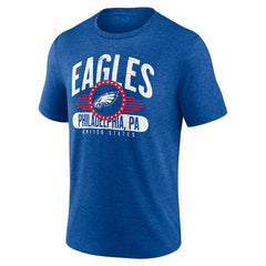 Philadelphia Eagles Badge of Honor Tri-Blend T-Shirt Royal