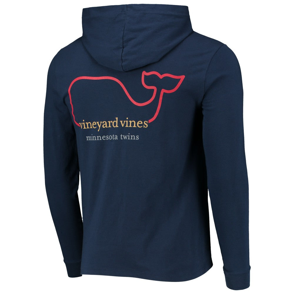 Minnesota Twins Vineyard Vines Long Sleeve Hoodie T-Shirt - Navy Hoodies
