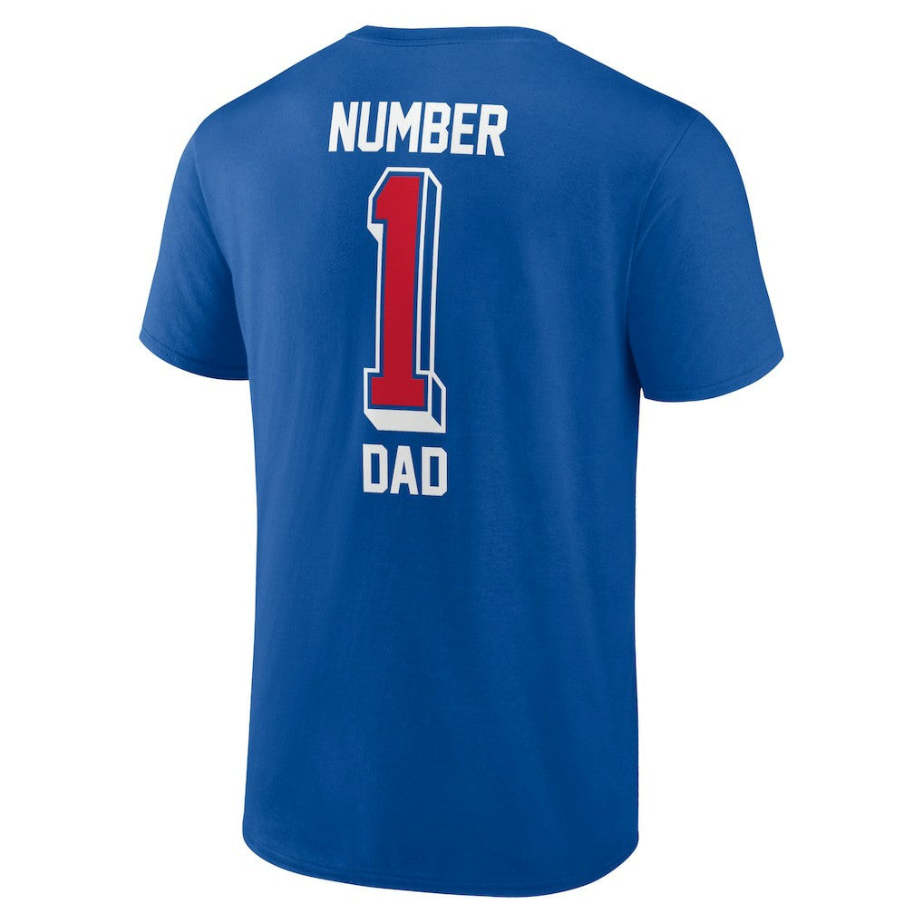 Buffalo Bills Number One Dad T-Shirt Royal
