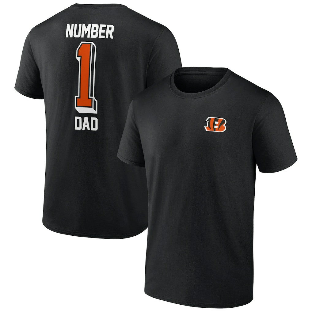 Cincinnati Bengals Number One Dad T-Shirt Black