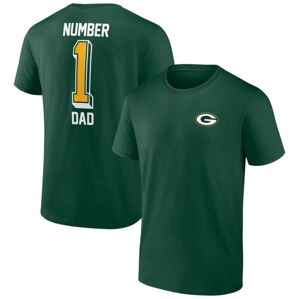 Green Bay Packers Number One Dad T-Shirt Green