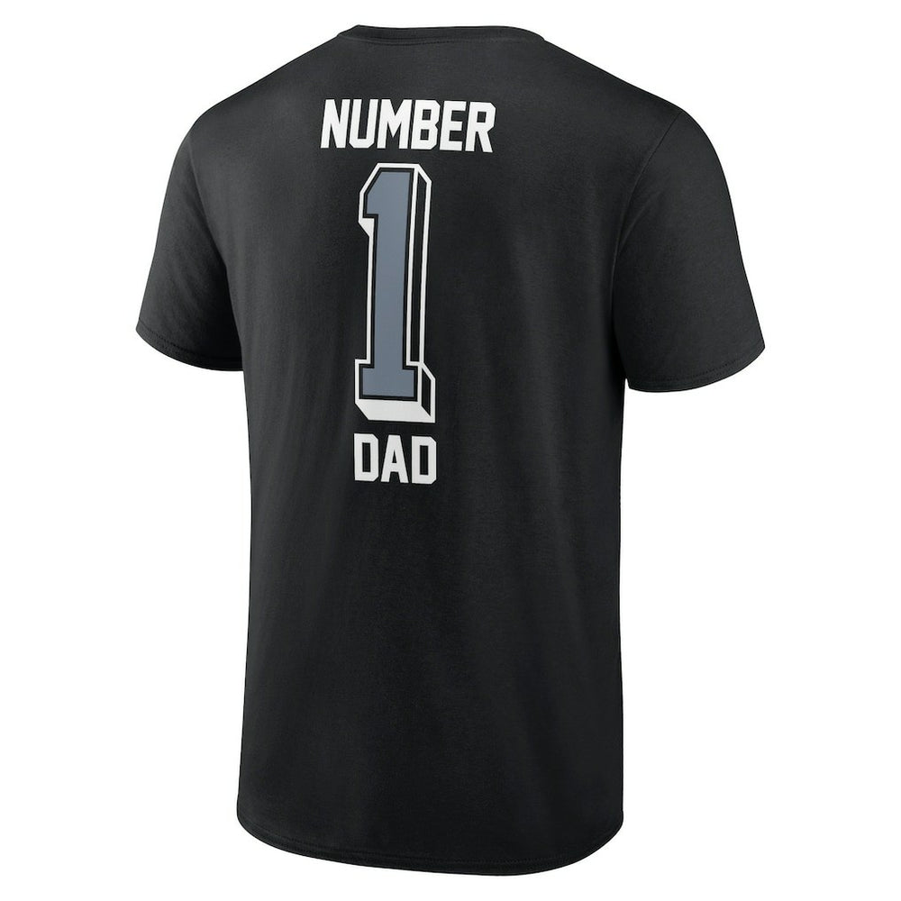 Las Vegas Raiders Number One Dad T-Shirt Black