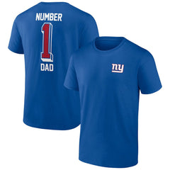 New York Giants Number One Dad T-Shirt Royal