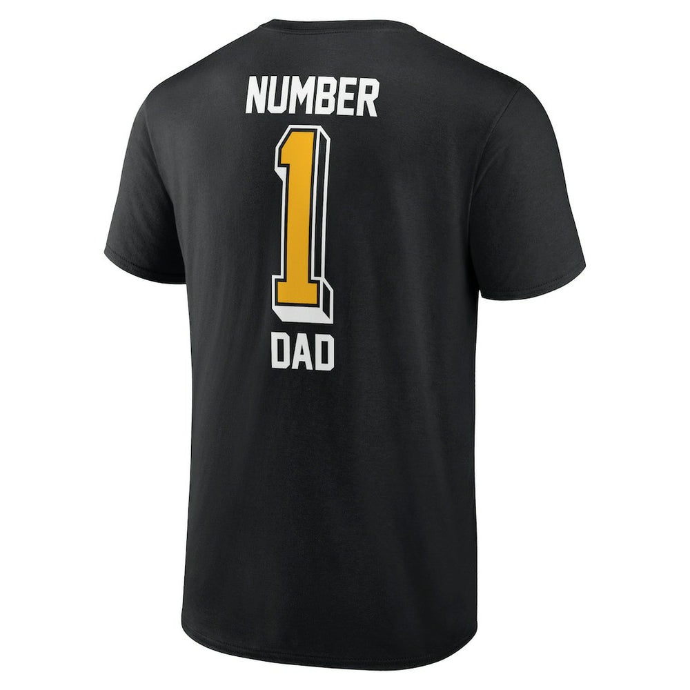 Pittsburgh Steelers Number One Dad T-Shirt Black
