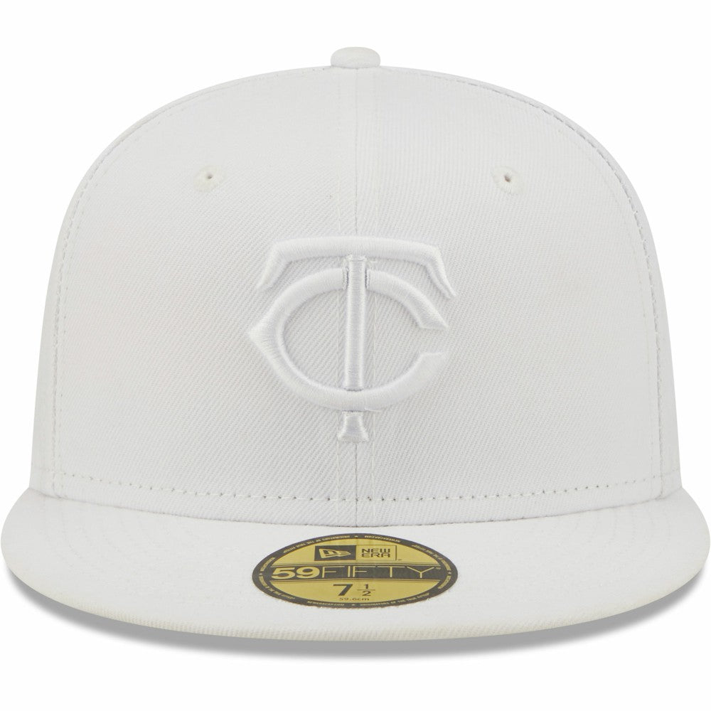 Minnesota Twins New Era White on White 59FIFTY Fitted Hat Hats