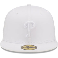 Philadelphia Phillies New Era White on White 59FIFTY Fitted Hat Hats